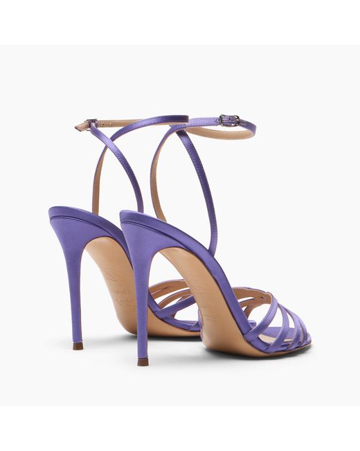Casadei Blue Julia Satin Sandal