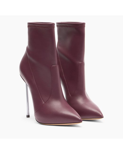 Casadei Purple Blade Ankle Boot