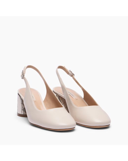 Casadei White Cleo Reflex Slingback