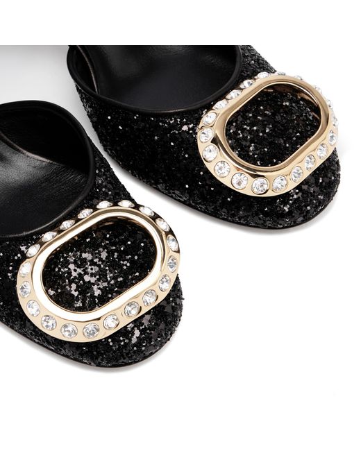 Casadei Black Ring Cleo Sandals