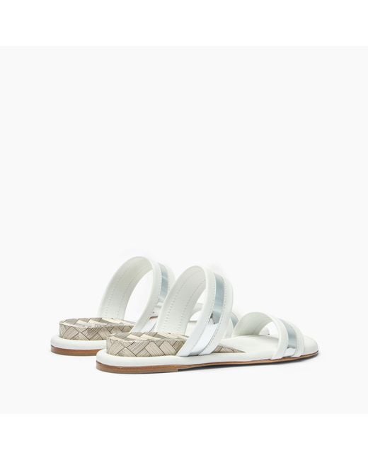 Casadei White Zeppa Blade Flat