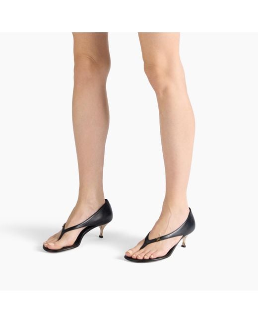 Casadei Black Chic Julia Kitten Sandal