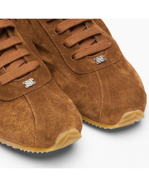 Casadei Brown Rythm Suede Sneaker