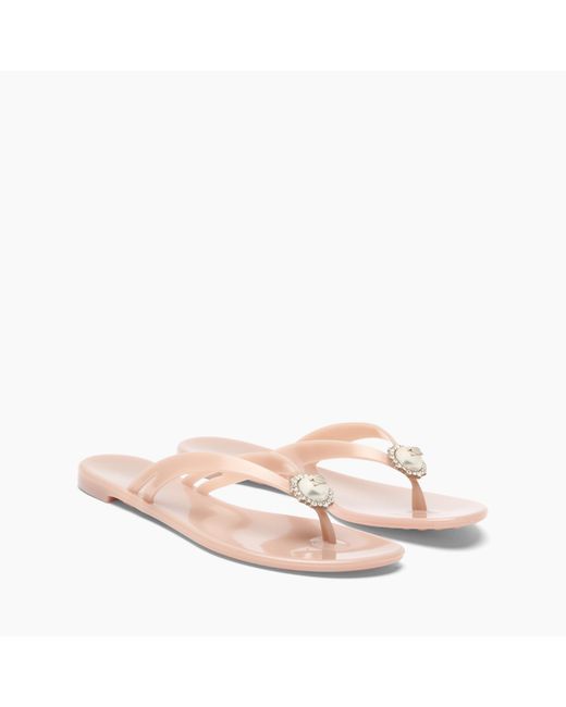 Casadei Pink Jelly Thong Sandal