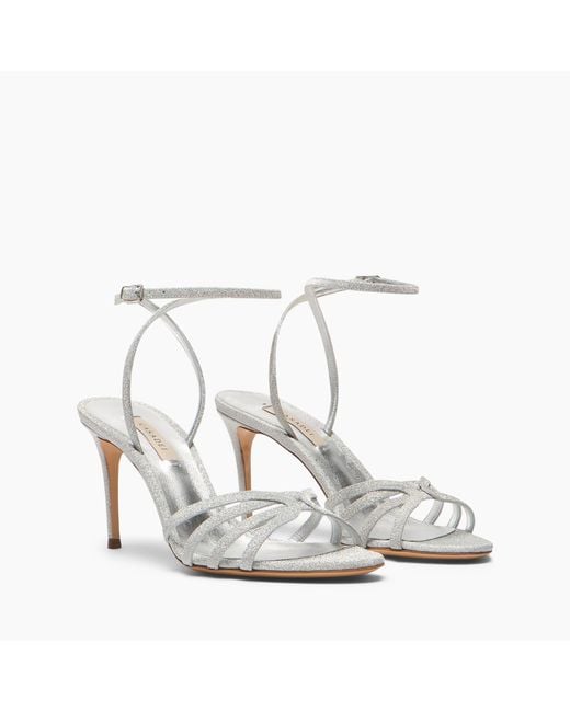 Casadei White Julia Solar Eclipse Sandal