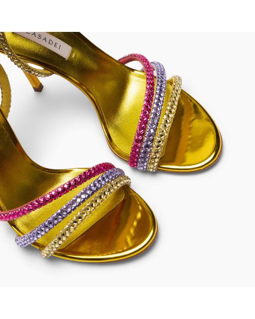 Casadei Metallic Blade Andromeda Sandal