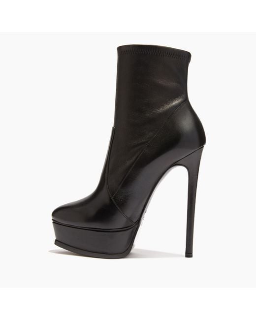 Casadei Black Flora Platform