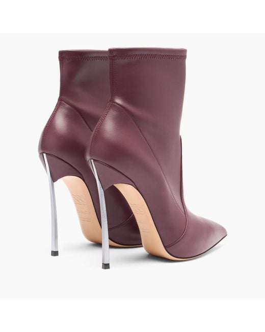 Casadei Purple Blade Ankle Boot