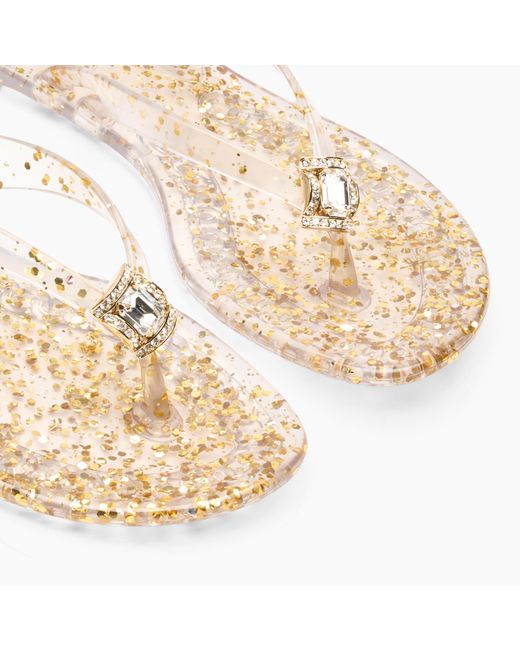 Casadei Natural Jelly Thong Sandal