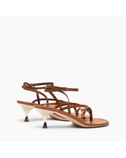 Casadei Brown Chic Julia Kitten Sandal
