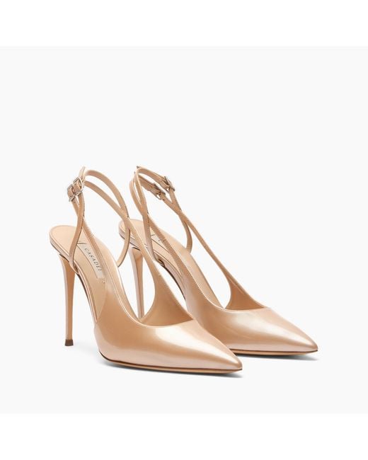 Casadei Natural Julia Samurai Double Belts Slingback