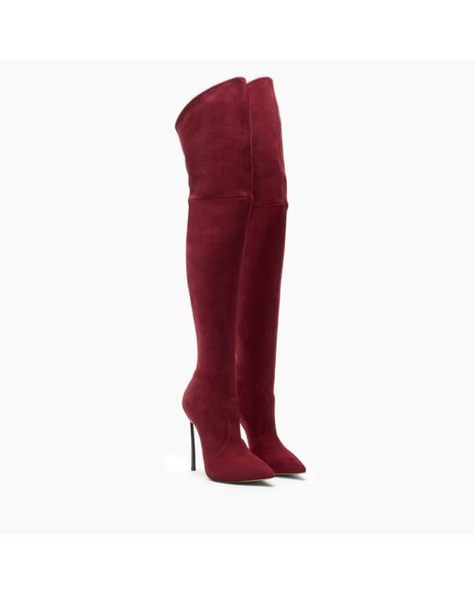 Casadei Red Blade Over The Knee