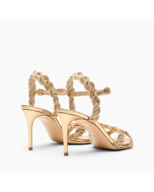 Casadei Metallic Julia Thaiti Sandals