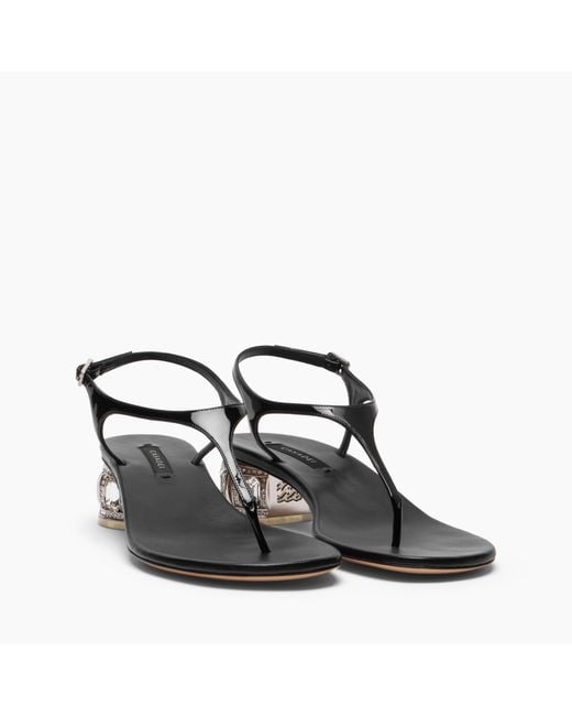 Casadei Black Belle Epoque Samurai Sandal