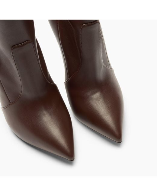 Casadei Brown Blade Ankle Boot