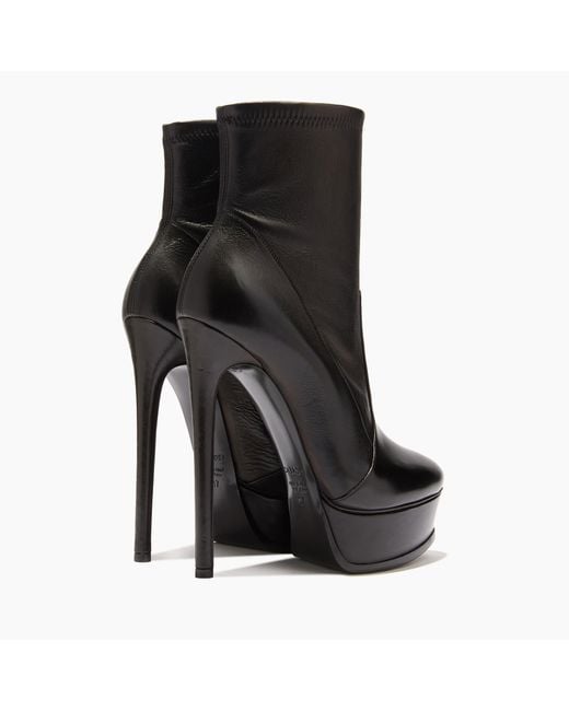 Casadei Black Flora Platform