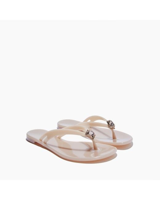 Casadei Yellow Jelly Jeweled Pvc Flip Flops