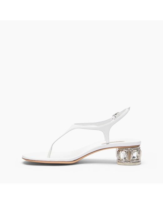 Casadei White Belle Epoque Sandal