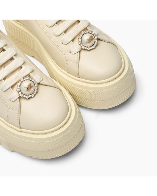 Casadei Natural Nexus Sneaker With Pearl