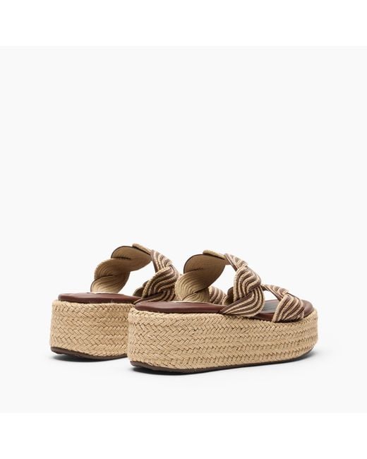 Thaiti Compensée Casadei en coloris Natural