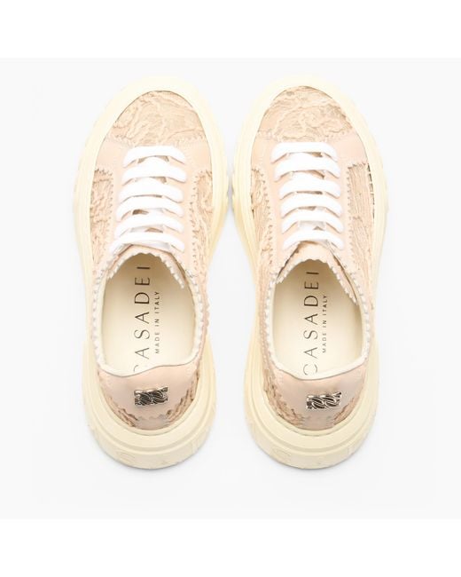 Casadei Natural Off Road Chantilly Sneaker