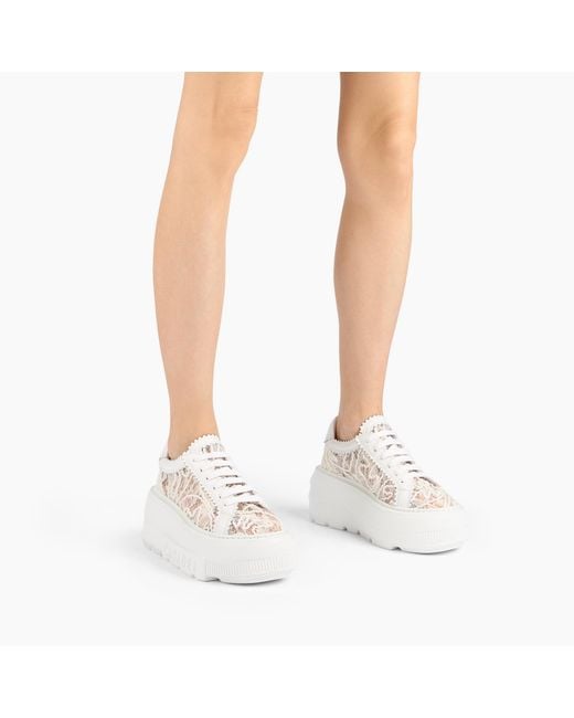 Casadei White Nexus Chantilly Sneaker