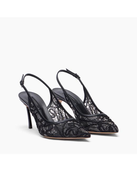 Casadei Blue Blade Chantilly Slingback