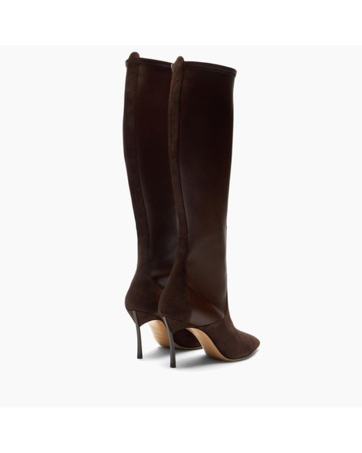 Casadei Brown Blade Sueade Debby Boot