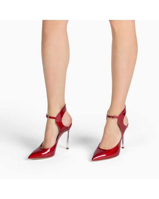 Casadei Red Blade Sin Samurai Pump