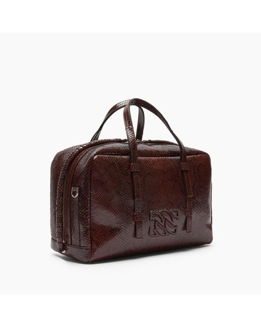 Casadei Brown Bigli Basilisco Bag
