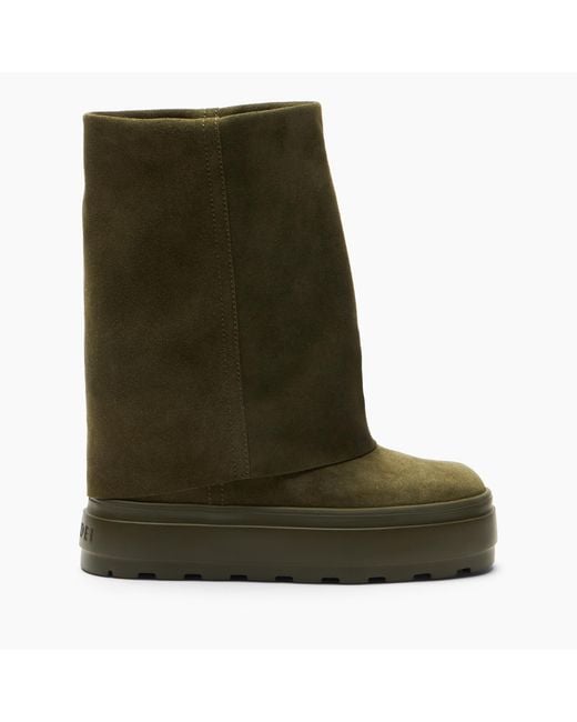 Casadei Green Duble Face Ankle Boot