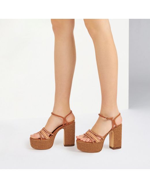 Casadei Brown Limelight Platform Sandals