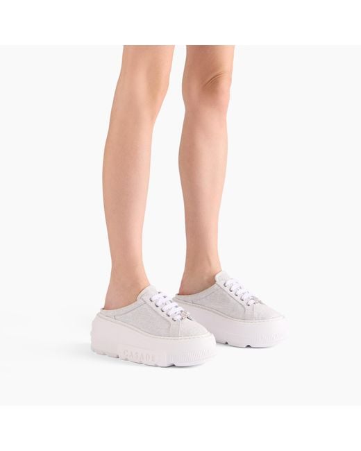 Casadei White Sneakers Sabot Cassiopea