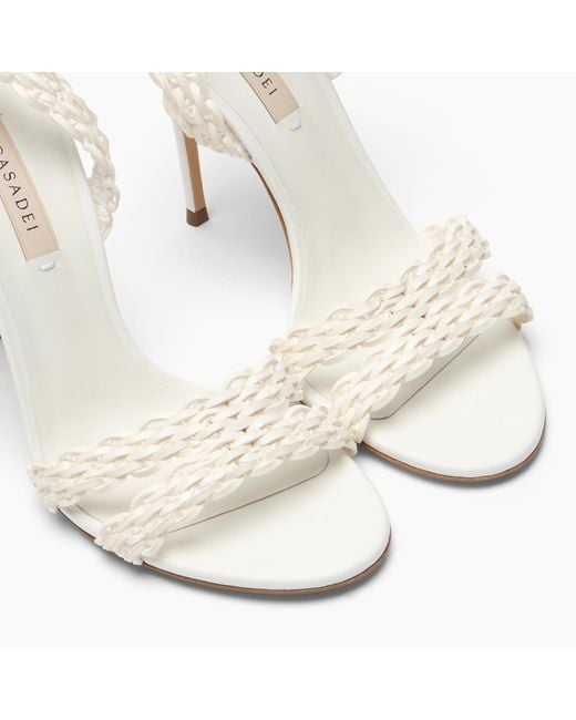 Casadei White Julia Avenida Sandal