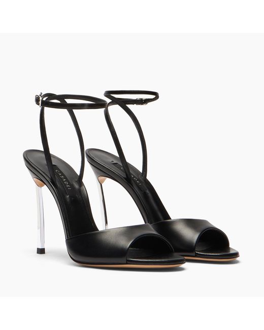 Casadei Black Blade Minorca Sandale