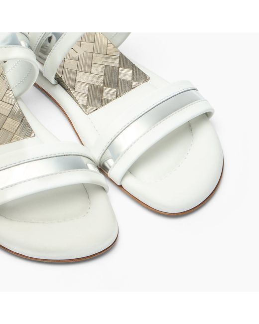 Casadei White Zeppa Blade Flat