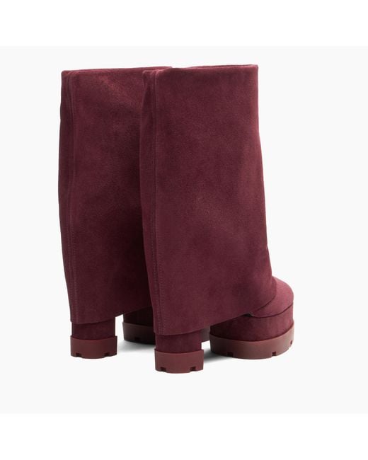 Casadei Purple Nancy Ankle Boot