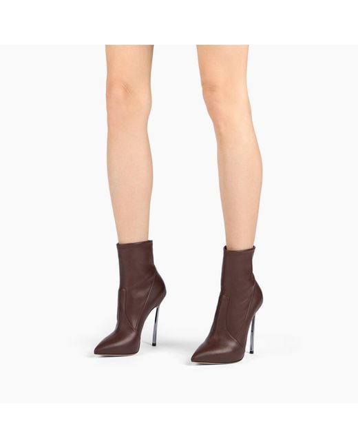 Casadei Brown Blade Ankle Boot