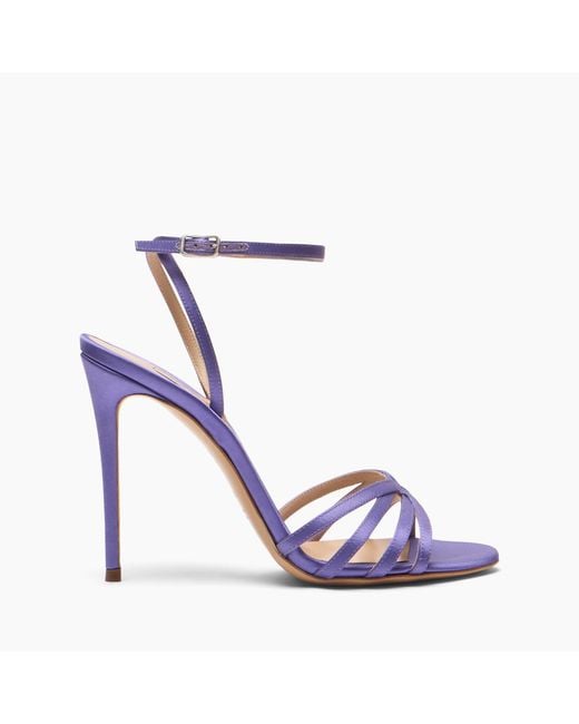 Casadei Blue Julia Satin Sandal