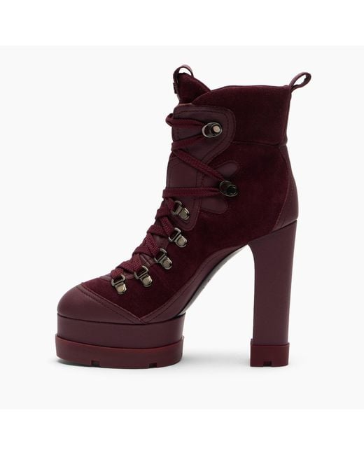 Casadei Purple Nancy Ankle Boot