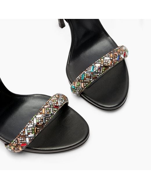 Casadei Black Cappa Blade Vegas Sandal