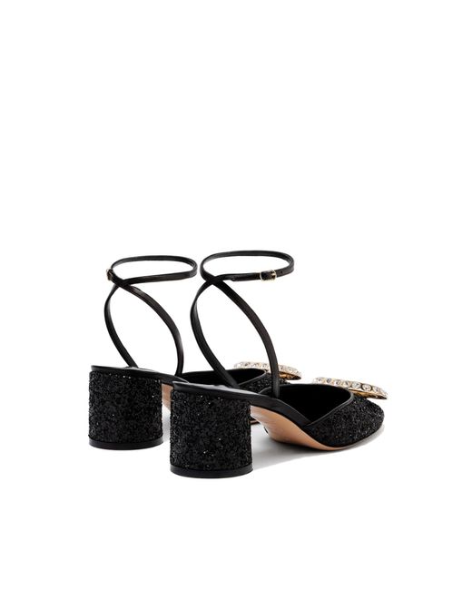 Casadei Black Ring Cleo Sandals