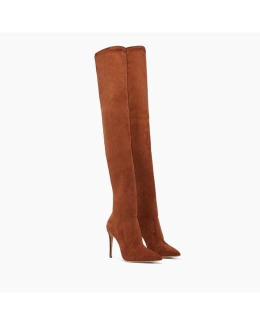 Casadei Brown Over-Knee Boots