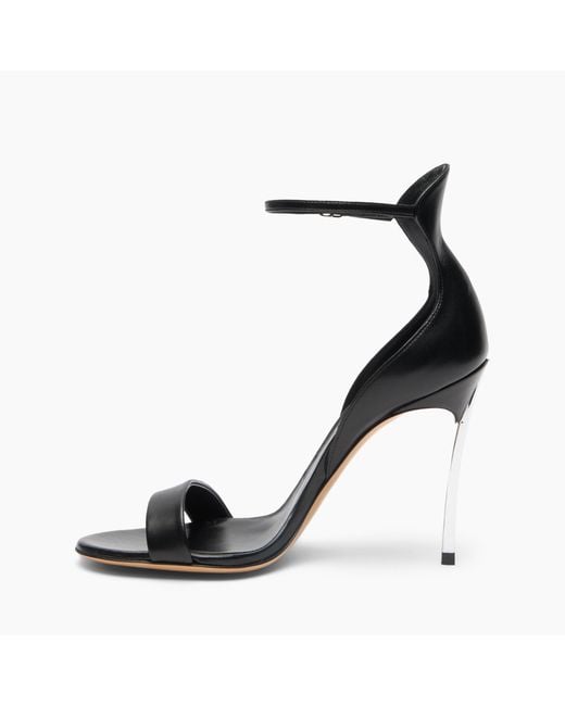 Casadei Black Cappa Blade Minorca Sandal