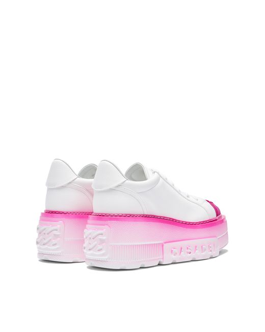 Nexus Toe Cap Sneakers Casadei en coloris Pink