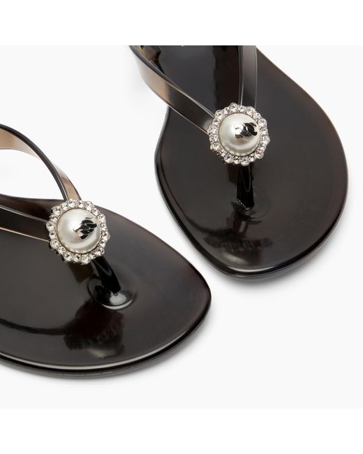 Casadei Black Jelly Flat