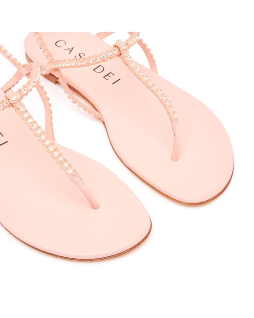 Flat sandali di Casadei in Pink