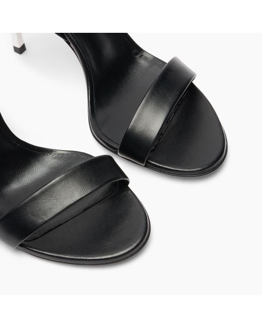 Casadei Black Cappa Blade Minorca Sandal