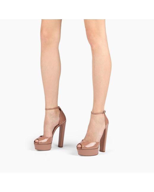 Casadei Multicolor Flora Platform Sandal