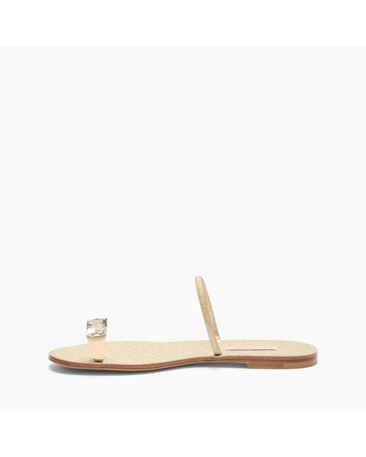 Casadei Natural Soraya Solar Eclipse Flat Sandals